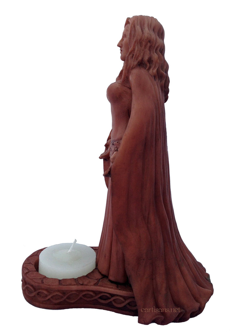 Moon Goddess Votive Candle Statue 